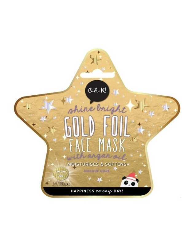 OhK- Shine Bright - Gold Foil Face Mask kasvonaamio