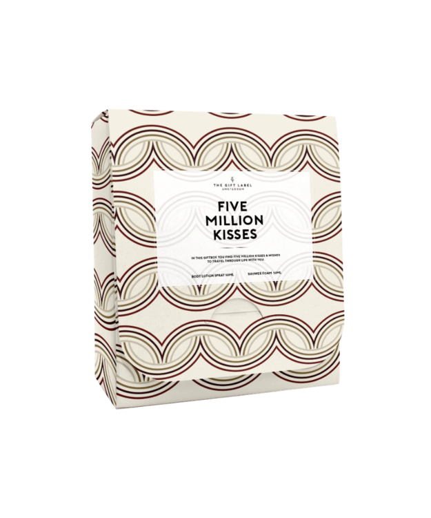 The Gift Label Travel pouch for her - Five million kisses